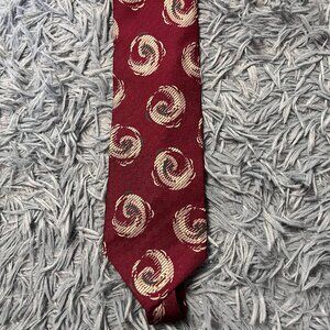 Valentino Vintage Red Silk Tie